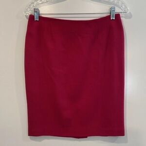 Linda Allard Ellen Tracy Petite Skirt Womens 10 Pink Wool Lined Career (238)